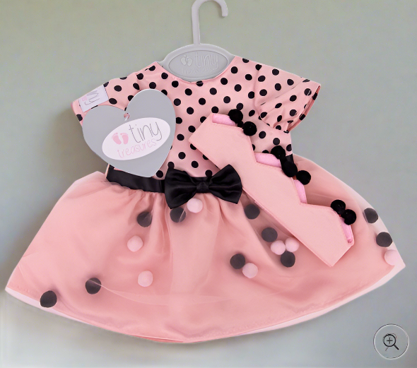 Tiny Treasures Princess Pom Pom Outfit for baby doll