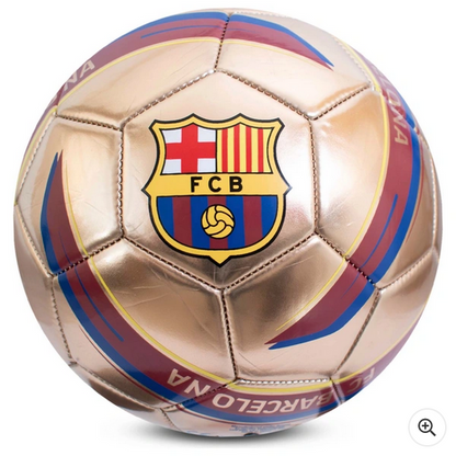FC Barcelona Football Gold Metallic Size 5