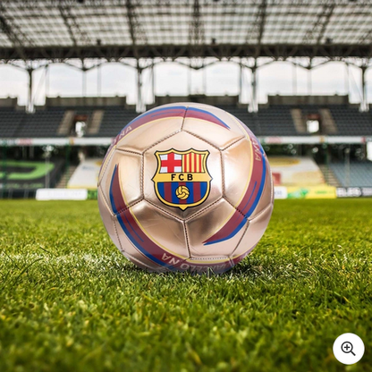 FC Barcelona Football Gold Metallic Size 5