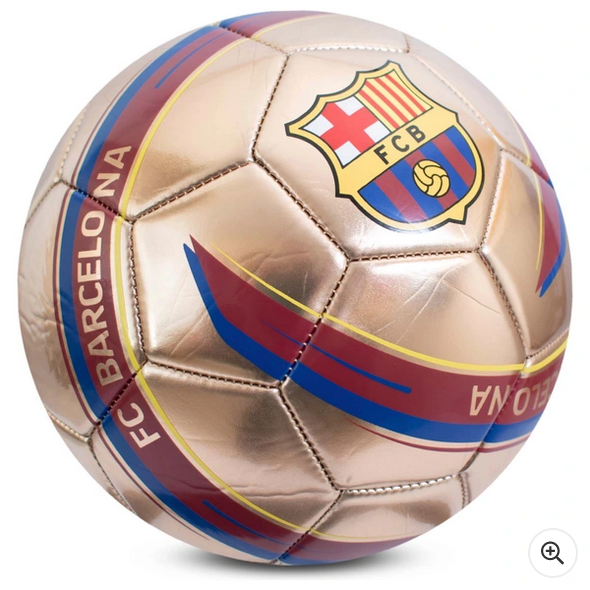 FC Barcelona Football Gold Metallic Size 5