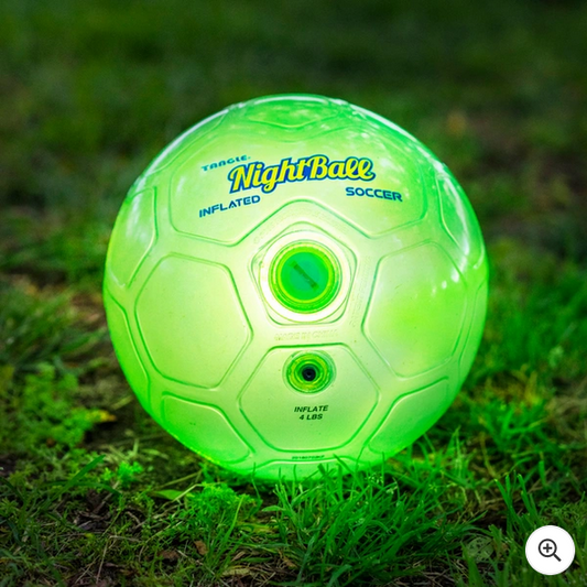 Tangle NightBall Light Up Football Green Size 5