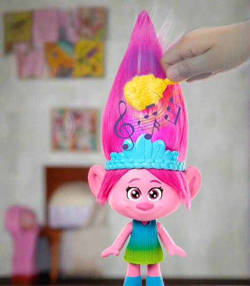 Trolls 3 Band Together Rainbow HairTunes Poppy Singing Doll