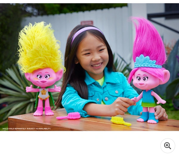 Trolls 3 Band Together Rainbow HairTunes Poppy Singing Doll