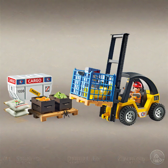 Playmobil 71528 MyLife Forklift Truck with Cargo Set