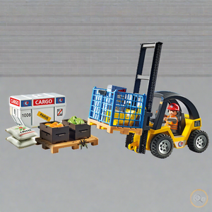 Playmobil 71528 MyLife Forklift Truck with Cargo Set