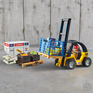 Playmobil 71528 MyLife Forklift Truck with Cargo Set