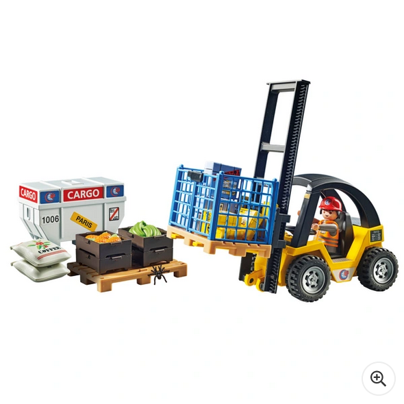 Playmobil 71528 MyLife Forklift Truck with Cargo Set