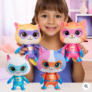 Disney Junior SuperKitties Small Plush Assorted Styles 1 supplied