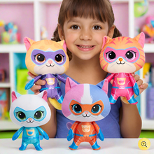 Load image into Gallery viewer, Disney Junior SuperKitties Small Plush Assorted Styles 1 supplied