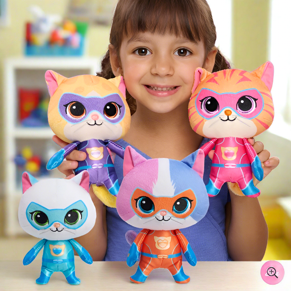 Disney Junior SuperKitties Small Plush Assorted Styles 1 Plush supplied