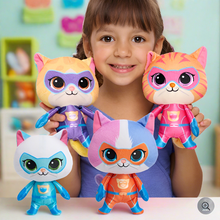 Load image into Gallery viewer, Disney Junior SuperKitties Small Plush Assorted Styles 1 supplied