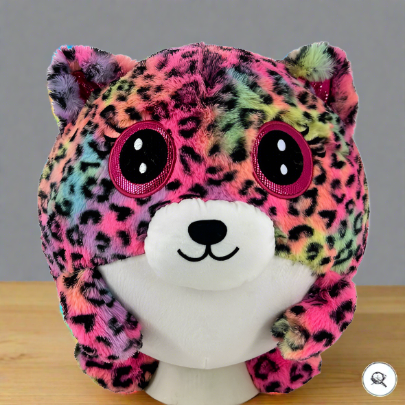 HugPals Inflatable Plush 30cm Multicoloured Leopard Print