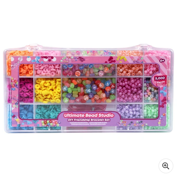 The Ultimate Bead Studio DIY Friendship Bracelet Set with 5000 Pieces