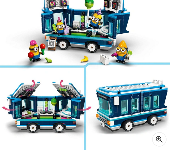 Despicable Me LEGO 75581 Minions’ Music Party Bus Toy Set