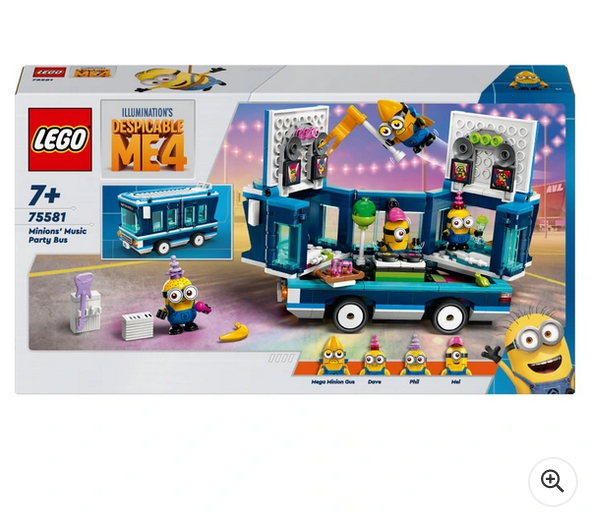 Despicable Me LEGO 75581 Minions’ Music Party Bus Toy Set