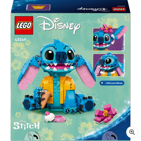 LEGO Disney 43249 Stitch Buildable Kids Toy Playset