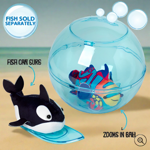 Zhu Zhu Aquarium Bubble Ball & Surfboard Playset