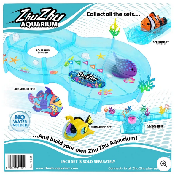 Zhu Zhu Aquarium Bubble Ball & Surfboard Playset