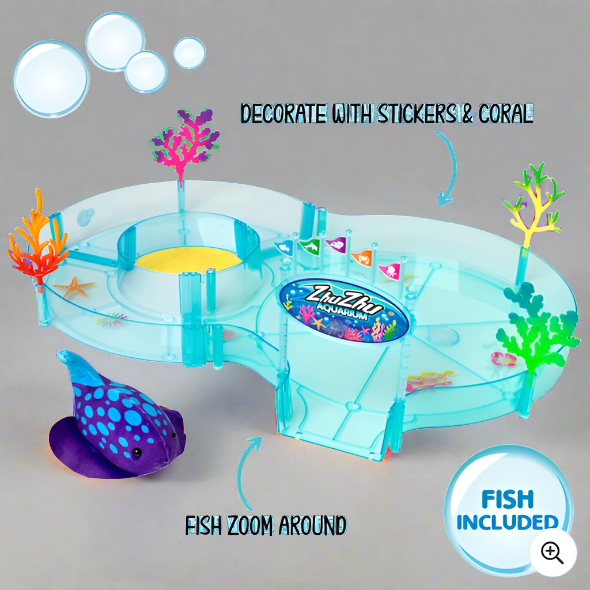 Zhu Zhu Aquarium Starter Playset With Fish