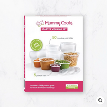Load image into Gallery viewer, Mummy Cooks Baby Weaning Pots 50 Piece Starter Set
