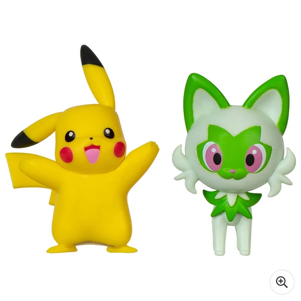 Pokémon 5cm Battle Figure 2-Pack - Sprigatito & Pikachu