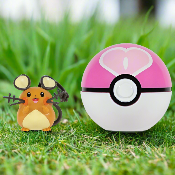 Pokémon Clip 'N' Go Poké Ball Dedenne & Love 5cm Figure