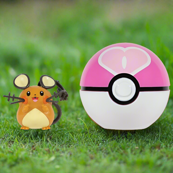 Pokémon Clip 'N' Go Poké Ball Dedenne & Love 5cm Figure