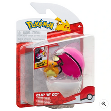 Load image into Gallery viewer, Pokémon Clip &#39;N&#39; Go Poké Ball Dedenne &amp; Love 5cm Figure