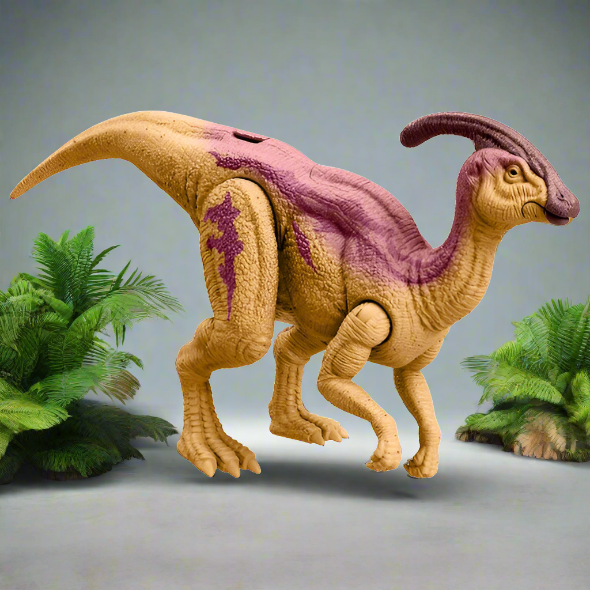 Jurassic World Chaos Theory Wild Roar Parasaurolophus Dinosaur Figure