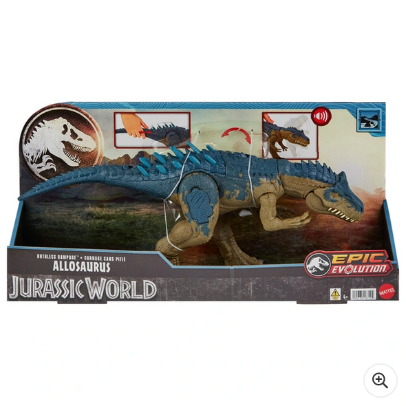 Jurassic World Chaos Theory Ruthless Rampage Allosaurus Dinosaur Figure