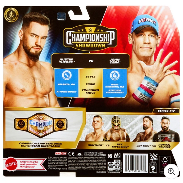 WWE Championship Showdown John Cena vs Austin Theory 2 Pack