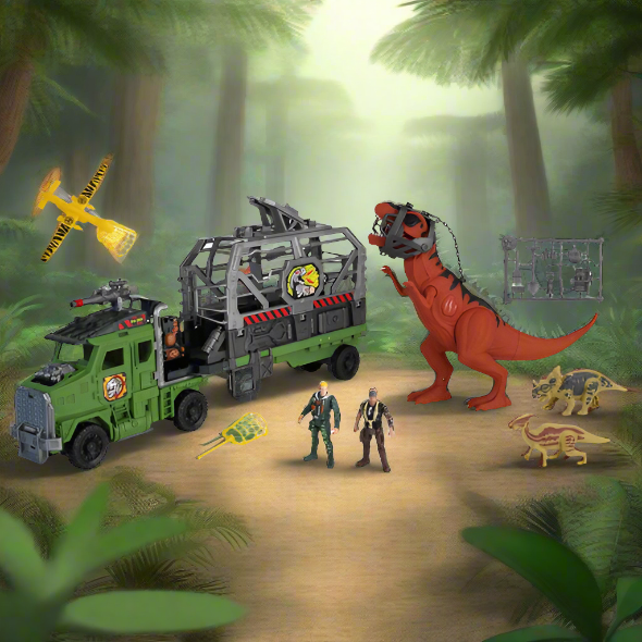 Dino Valley Light & Sounds Ultimate Convoy Dinosaur Playset