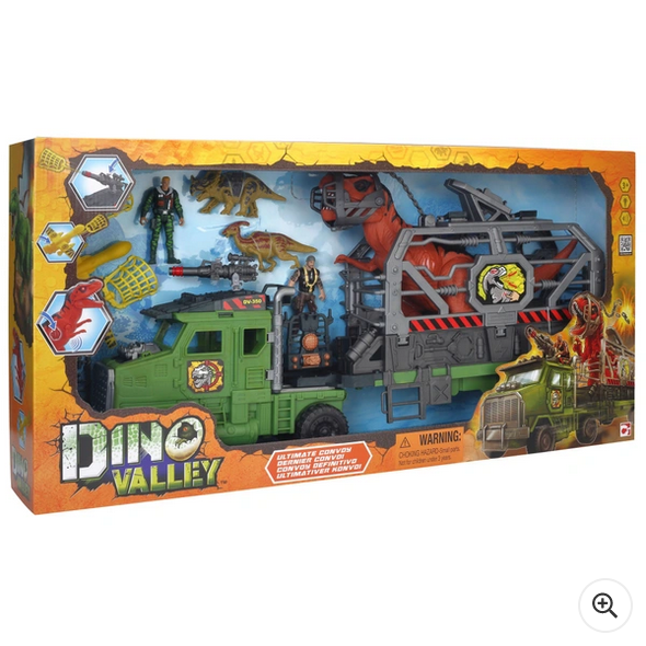 Dino Valley Light & Sounds Ultimate Convoy Dinosaur Playset