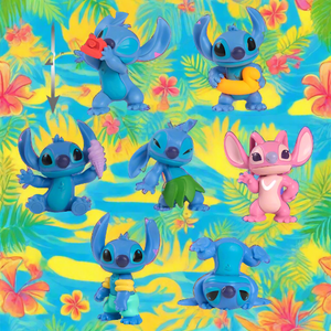 Disney's Stitch Collectible 7 Piece Figure Set