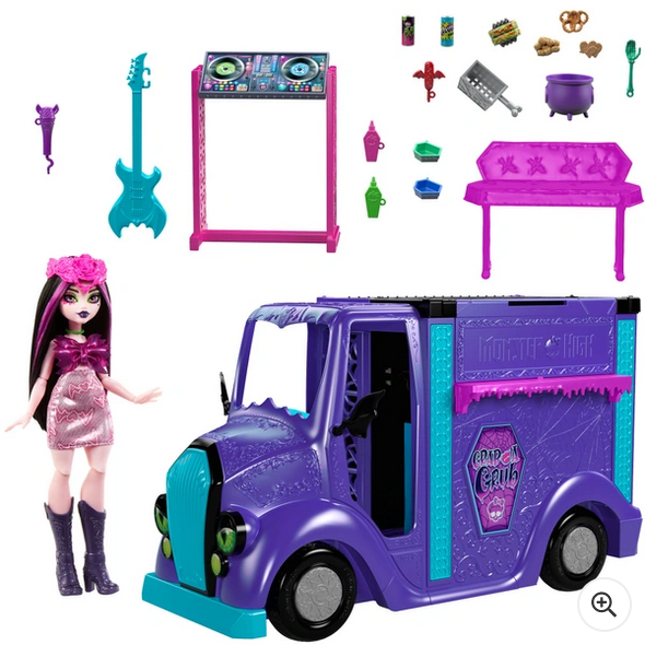 Monster High Fangtastic 2-in-1 Rockin' Food Truck Playset