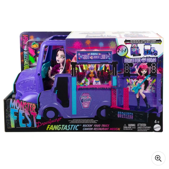 Monster High Fangtastic 2-in-1 Rockin' Food Truck Playset