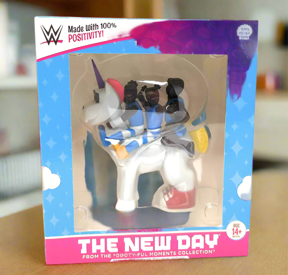 WWE The New Day 2016 Unicorn Vinyl Figure Slam Loot Crate Booty Ful Moment