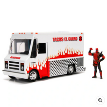 Load image into Gallery viewer, Marvel 1:24  Deadpool Taco Truck Playset