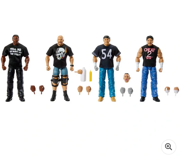 WWE Elite Smackdown 25th Anniversary Action Figure 4 Pack