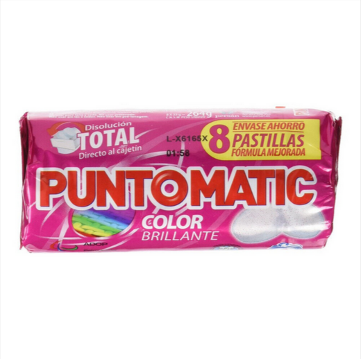 Washing Tablets  Puntomatic Colour (8 Pieces)