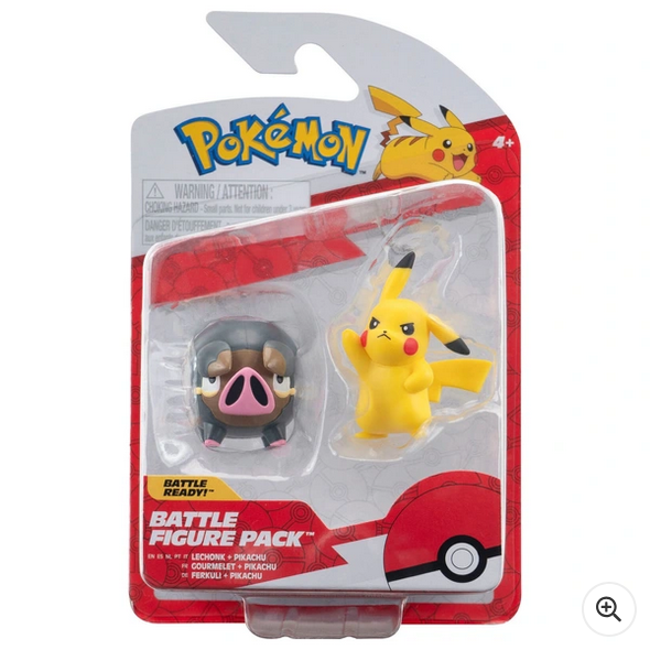 Pokémon Battle Figure 2 Pack (Pikachu & Lechonk)