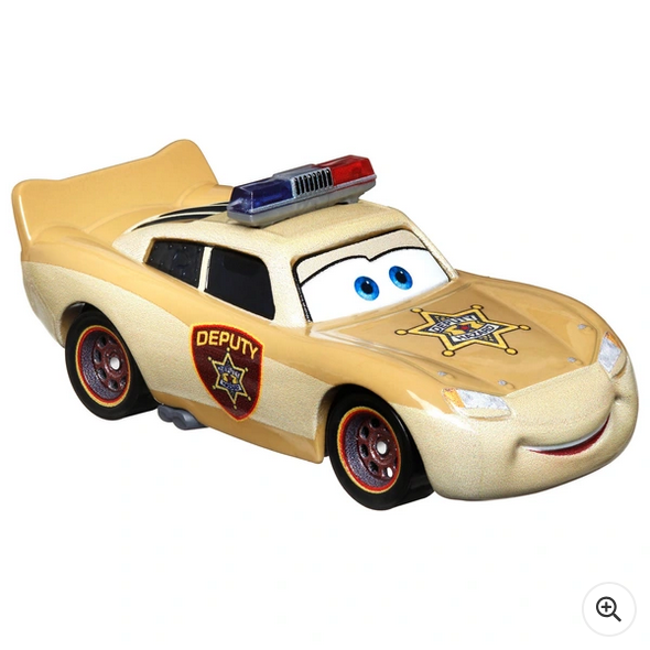 Disney Pixar Cars 1:55 Scale Die-Cast Lightning McQueen Deputy Hazzard Figure