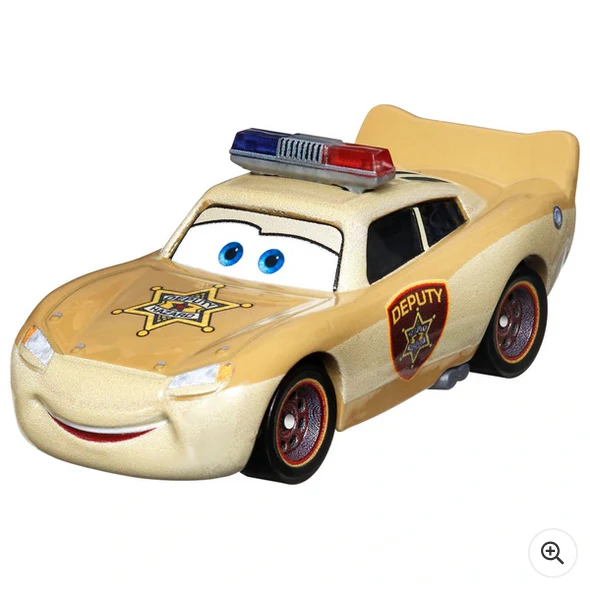 Disney Pixar Cars 1:55 Scale Die-Cast Lightning McQueen Deputy Hazzard Figure