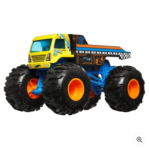 Hot Wheels Monster Trucks Diecast Cars Oversized Haulin 64 1:24 Scale