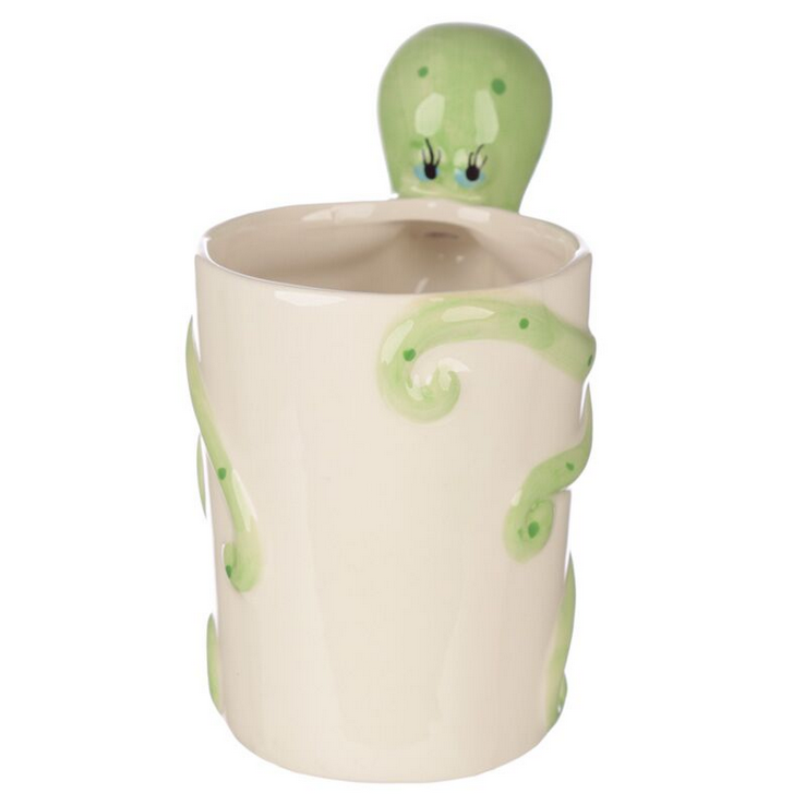 Lisa Parker Octopus Ceramic Shaped Handle Mug