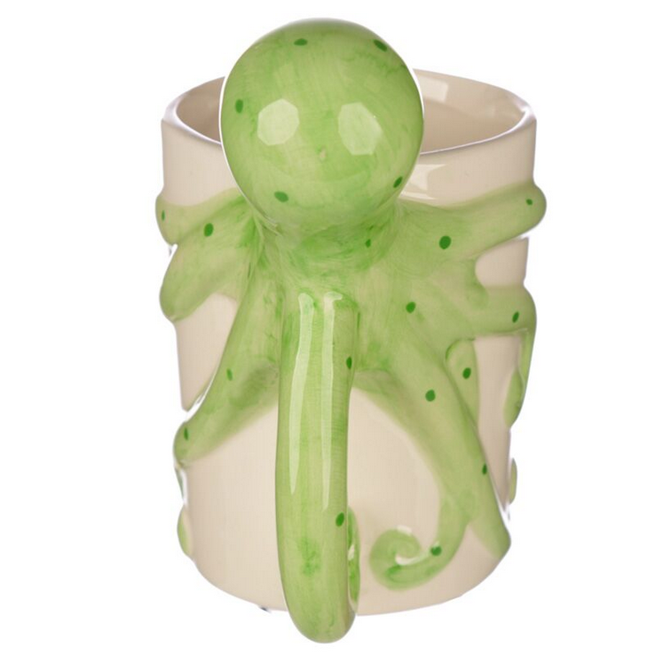 Lisa Parker Octopus Ceramic Shaped Handle Mug