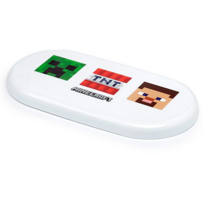 Minecraft Faces Stacked Bento Box Lunch Box with Cutlery