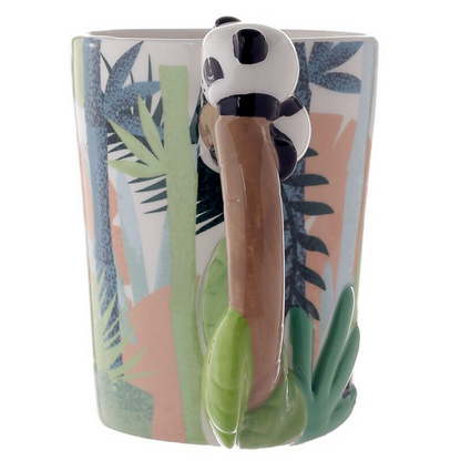 Pandarama Panda Ceramic Shaped Handle Mug