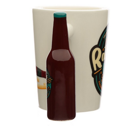 "I'd Rather Be Drinking Beer" Shaped Handle Novelty Mug | Gift Boxed