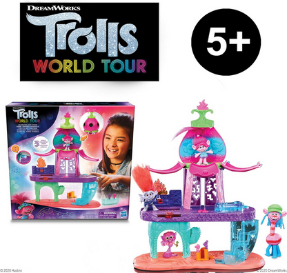 TROLLS World Tour Blooming Pod Stage Musical Playset